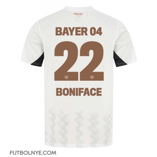 Camiseta Bayer Leverkusen Victor Boniface #22 Visitante Equipación 2024-25 manga corta